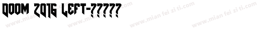 Doom 2016 Left字体转换